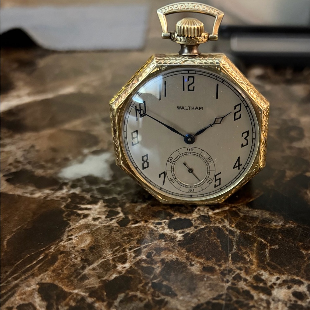 Waltham Solid 14k Gold c1920 Pocket Watch 1894-12s/17j. 61g